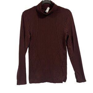 Athleta Flurry Endeavor‎ Turtleneck Chocolate Black Size M